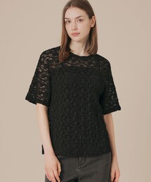 【マッキントッシュ　ロンドン】 　ボタニカル柄 　 半袖Ｔシャツ MACKINTOSH LONDON｜マッキントッシュ ロンドンのトップス（花柄