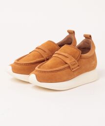 SUS サス コインローファーフラットフォームスニーカー