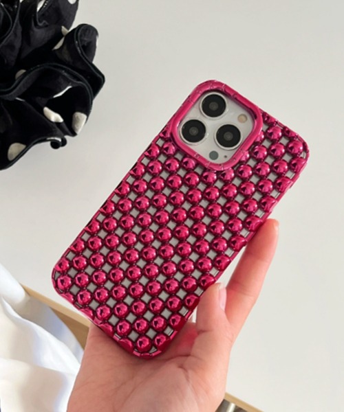 SANSeLF（サンセルフ）の「【SANSeLF】 メタリックパール スマホケースiPhoneカバー アイフォンケース sac25a001（スマホケース/カバー・レディース・ブラック/ライトグリーン/レッド/ピンク/シルバー系その他/パープル/ホワイト/シルバー/ライトイエロー/ライトブルー・iPhone 14/iPhone 15 Pro/iPhone 15/iPhone 14 Pro/iPhone 16 Pro/iPhone 16）」の8枚目の写真