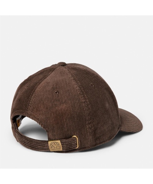 Timberland（ティンバーランド）の「コーデュロイ ロゴ ベースボール キャップ（キャップ・メンズ・ダークブラウン・FREE）」の2枚目の写真