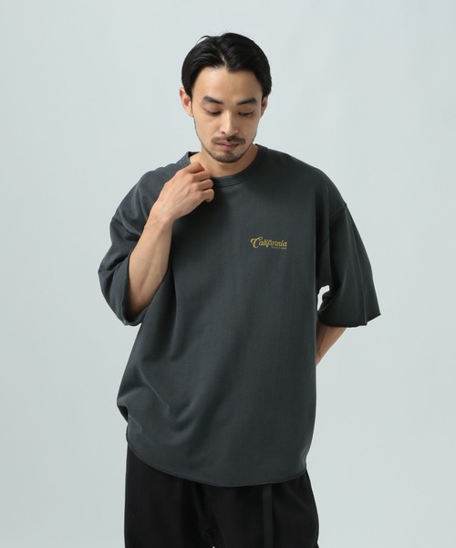 BAYFLOW(ベイフロー)の「サマースウェットTシャツ(Tシャツ/カットソー・メンズ・チャコール/イエロー/ブルー/オフホワイト・MEDIUM/LARGE)」の3枚目の写真