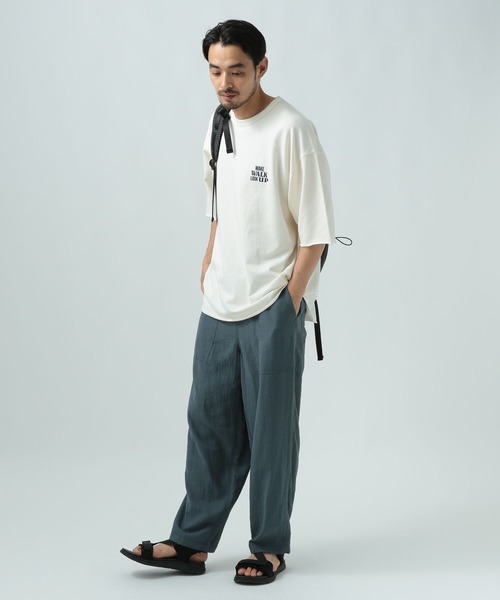 BAYFLOW(ベイフロー)の「サマースウェットTシャツ(Tシャツ/カットソー・メンズ・チャコール/イエロー/ブルー/オフホワイト・MEDIUM/LARGE)」の13枚目の写真