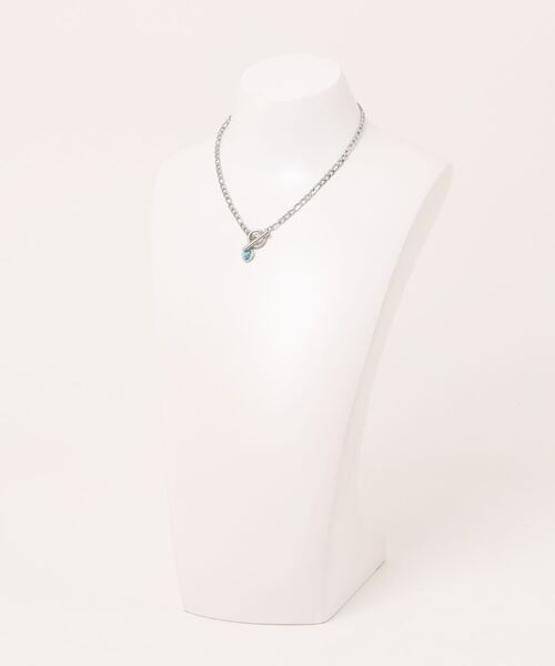 GGD SELECT（ジージーディー　セレクト）の「ターコイズトップネックレス（ネックレス・レディース・シルバー・FREE）」の3枚目の写真