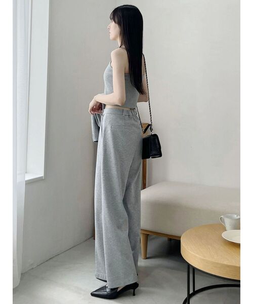 MERCURYDUO（マーキュリーデュオ）の「【WEB限定/セットアップ着用可アイテム】裏毛センターシームパンツ（その他パンツ・レディース・チャコールグレー/ライトグレー・SMALL/MEDIUM）」の13枚目の写真
