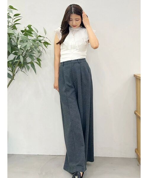 MERCURYDUO（マーキュリーデュオ）の「【WEB限定/セットアップ着用可アイテム】裏毛センターシームパンツ（その他パンツ・レディース・チャコールグレー/ライトグレー・SMALL/MEDIUM）」の17枚目の写真