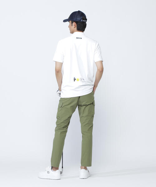 PEARLY GATES(パーリーゲイツ)の「【PEARLY GATES】ベア疑似メッシュ半袖モックネックカットソー(Tシャツ/カットソー・メンズ・ネイビー/ホワイト/ブルー・MEDIUM/X-LARGE/LARGE)」の6枚目の写真