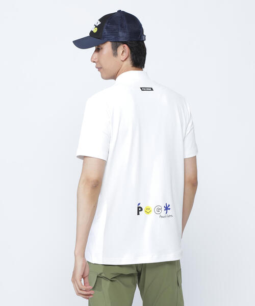 PEARLY GATES(パーリーゲイツ)の「【PEARLY GATES】ベア疑似メッシュ半袖モックネックカットソー(Tシャツ/カットソー・メンズ・ネイビー/ホワイト/ブルー・MEDIUM/X-LARGE/LARGE)」の7枚目の写真