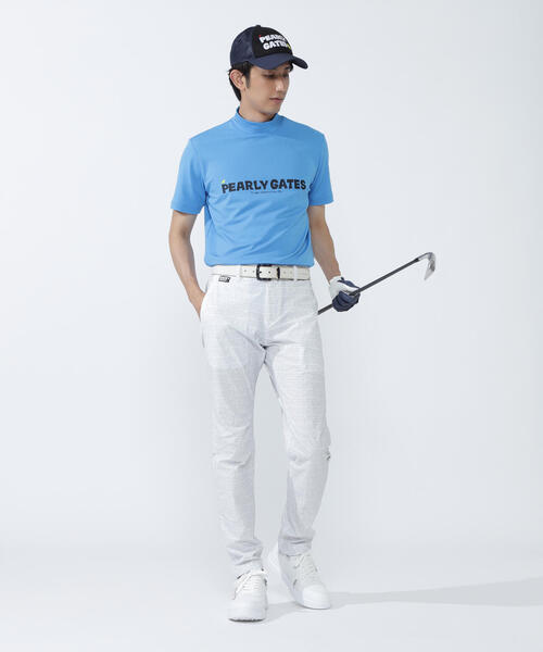 PEARLY GATES(パーリーゲイツ)の「【PEARLY GATES】ベア疑似メッシュ半袖モックネックカットソー(Tシャツ/カットソー・メンズ・ネイビー/ホワイト/ブルー・MEDIUM/X-LARGE/LARGE)」の11枚目の写真