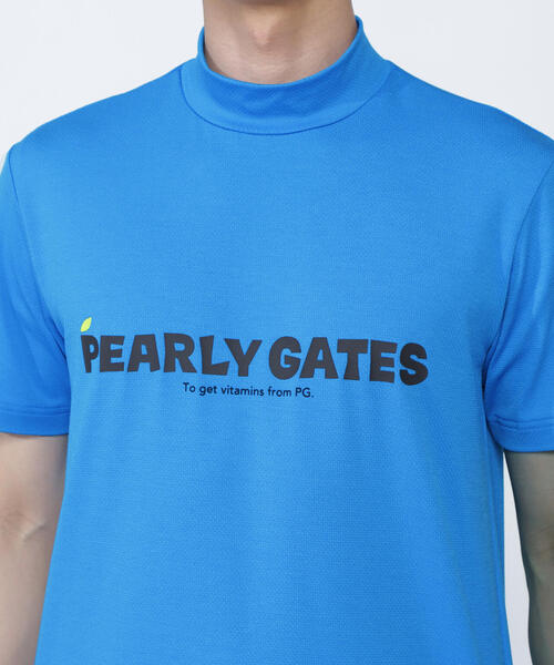 PEARLY GATES(パーリーゲイツ)の「【PEARLY GATES】ベア疑似メッシュ半袖モックネックカットソー(Tシャツ/カットソー・メンズ・ネイビー/ホワイト/ブルー・MEDIUM/X-LARGE/LARGE)」の16枚目の写真