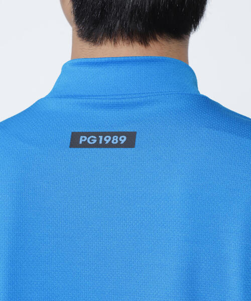 ⭐新品未使用⭐PEARLYGATES⭐半袖⭐モック⭐青⭐サイズ5⭐ 新品 正規品 パーリーゲイツ 原英莉花プロ着用モデル 半袖 モック