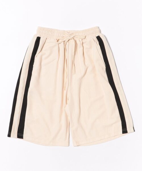 THE HITSS(ヒッツ)の「サイドライン ワッフル ハーフパンツ(トラックパンツ)(その他パンツ・メンズ・ブラック/アイボリー・M/L)」の18枚目の写真
