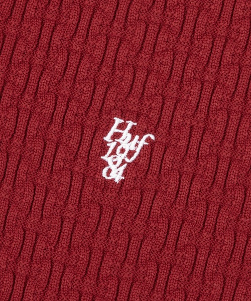 HUF(ハフ)の「HUF 1984 KNIT POLO(ポロシャツ・メンズ・ダークグレー/レッド系その他・XL/S/M/L)」の19枚目の写真