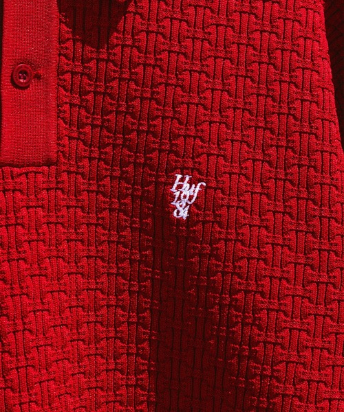 HUF(ハフ)の「HUF 1984 KNIT POLO(ポロシャツ・メンズ・ダークグレー/レッド系その他・XL/S/M/L)」の8枚目の写真