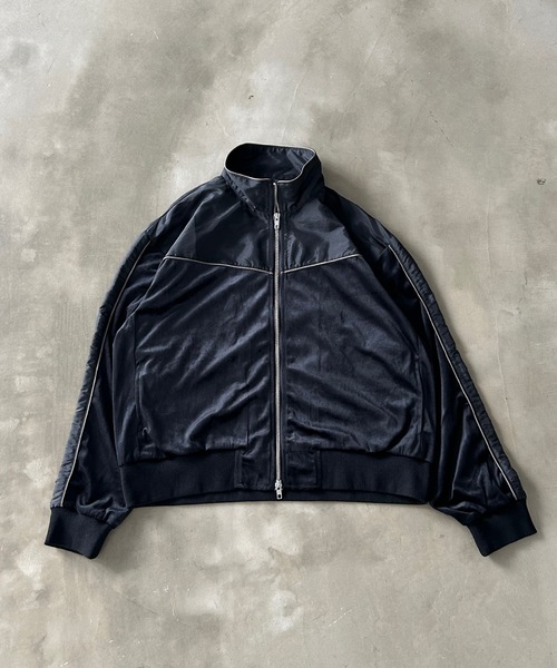 セール】ナイロンベロアトラックジャケット/セットアップ着用可