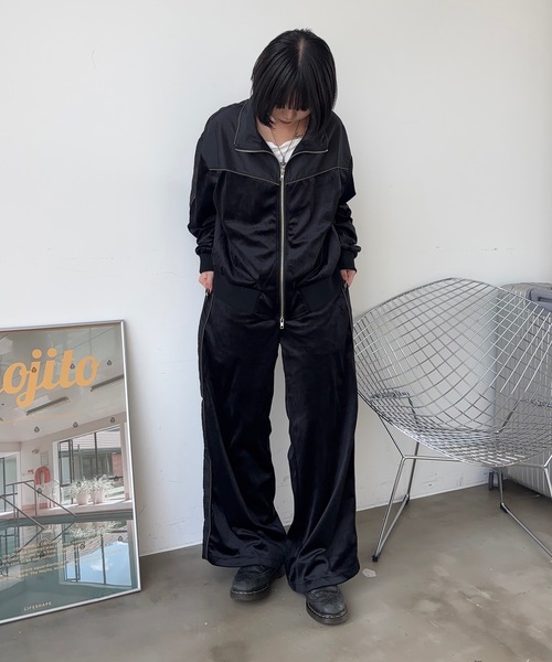 MandO（エムオー）（エムオー）の「ナイロンベロアトラックジャケット/セットアップ着用可（ブルゾン・メンズ・ネイビー/ブラック・LARGE/MEDIUM）」の18枚目の写真
