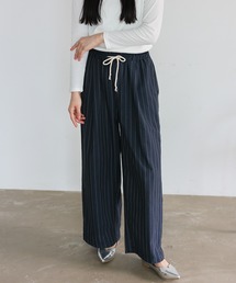 VitaFelice | リネンライクストライプイージーパンツ(その他パンツ)