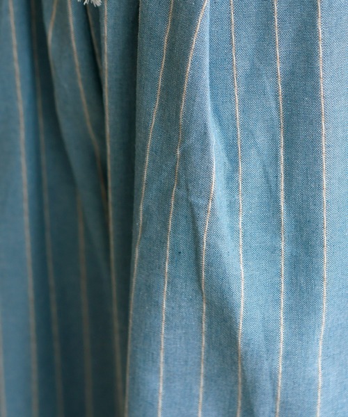 VitaFelice（ヴィータフェリーチェ）の「リネンライクストライプイージーパンツ（その他パンツ・レディース・ブルー/ベージュ/ネイビー・FREE）」の11枚目の写真