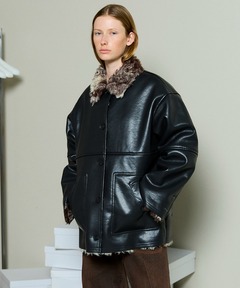 FREAK'S STORE/フリークスストア Calf Leather ミニマル カーコート