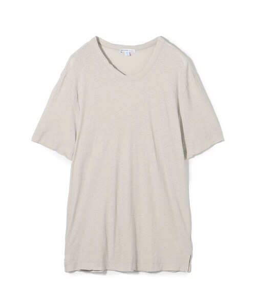 JAMES PERSE(ジェームスパース)の「コットンジャージー クルーネックTシャツ MRFJ3671(Tシャツ/カットソー・メンズ・ホワイト/ライトグレー/ブラック/ライトブルー・2/3/0/1)」の4枚目の写真