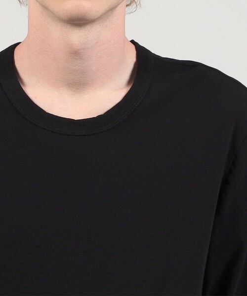 JAMES PERSE(ジェームスパース)の「コットンジャージー クルーネックTシャツ MRFJ3671(Tシャツ/カットソー・メンズ・ホワイト/ライトグレー/ブラック/ライトブルー・2/3/0/1)」の9枚目の写真