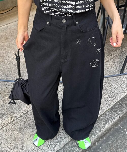 CIAOPANIC TYPY(チャオパニックティピー)の「■【UNISEX】ホットフィットカーブチノパンツ(チノパンツ・レディース・ブラック/アイボリー/ベージュ・LARGE/MEDIUM)」の5枚目の写真