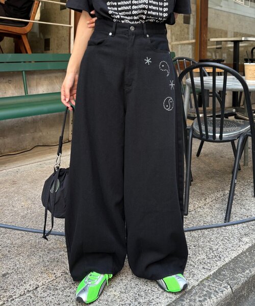 CIAOPANIC TYPY(チャオパニックティピー)の「■【UNISEX】ホットフィットカーブチノパンツ(チノパンツ・レディース・ブラック/アイボリー/ベージュ・LARGE/MEDIUM)」の6枚目の写真