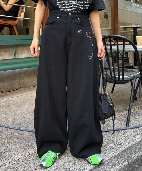 CIAOPANIC TYPY(チャオパニックティピー)の「■【UNISEX】ホットフィットカーブチノパンツ(チノパンツ・レディース・ブラック/アイボリー/ベージュ・LARGE/MEDIUM)」の7枚目の写真