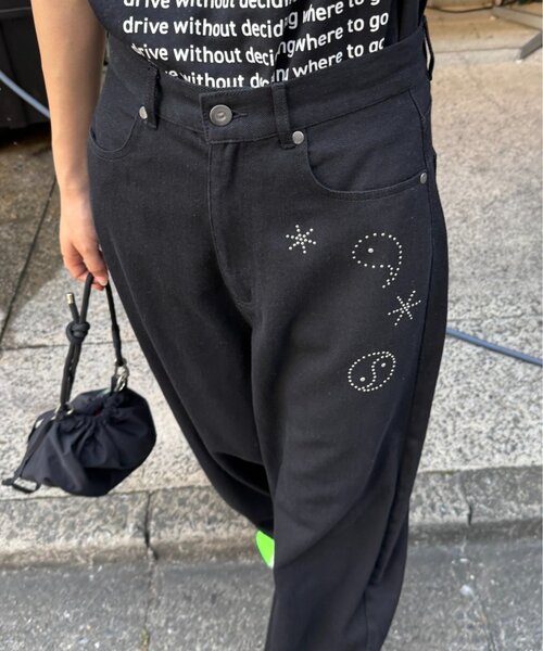 CIAOPANIC TYPY(チャオパニックティピー)の「■【UNISEX】ホットフィットカーブチノパンツ(チノパンツ・レディース・ブラック/アイボリー/ベージュ・LARGE/MEDIUM)」の9枚目の写真