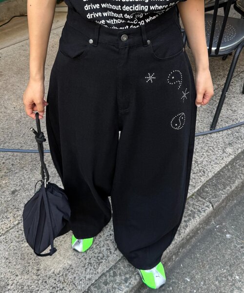 CIAOPANIC TYPY(チャオパニックティピー)の「■【UNISEX】ホットフィットカーブチノパンツ(チノパンツ・レディース・ブラック/アイボリー/ベージュ・LARGE/MEDIUM)」の10枚目の写真