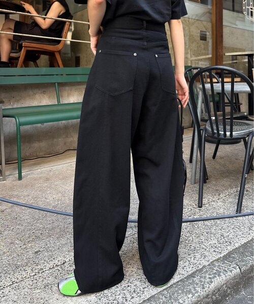 CIAOPANIC TYPY(チャオパニックティピー)の「■【UNISEX】ホットフィットカーブチノパンツ(チノパンツ・レディース・ブラック/アイボリー/ベージュ・LARGE/MEDIUM)」の12枚目の写真