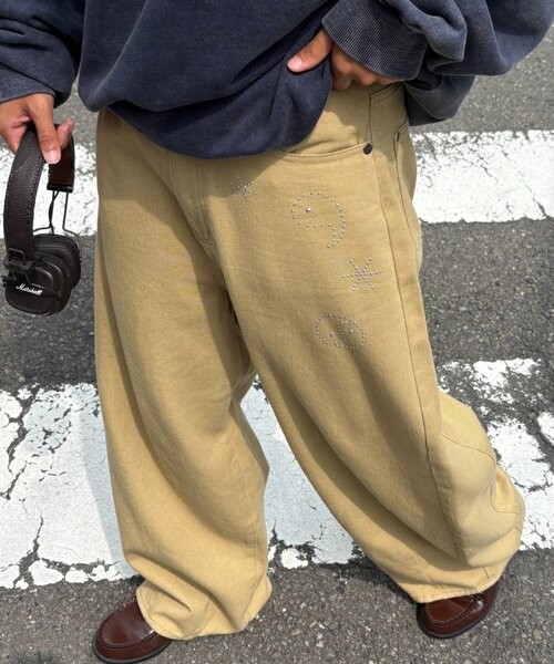 CIAOPANIC TYPY(チャオパニックティピー)の「■【UNISEX】ホットフィットカーブチノパンツ(チノパンツ・レディース・ブラック/アイボリー/ベージュ・LARGE/MEDIUM)」の19枚目の写真