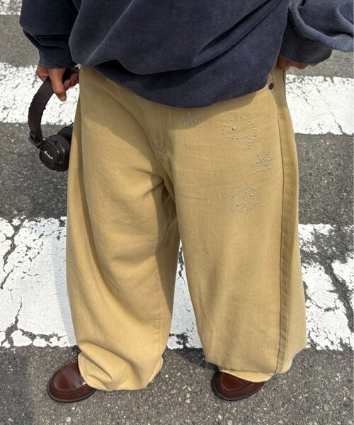 CIAOPANIC TYPY(チャオパニックティピー)の「■【UNISEX】ホットフィットカーブチノパンツ(チノパンツ・レディース・ブラック/アイボリー/ベージュ・LARGE/MEDIUM)」の20枚目の写真