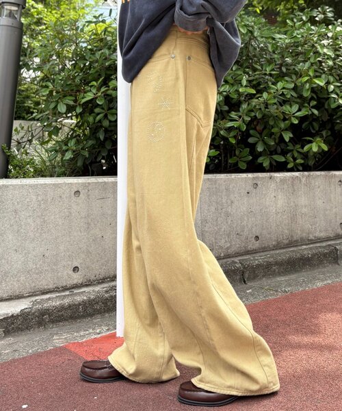 CIAOPANIC TYPY(チャオパニックティピー)の「■【UNISEX】ホットフィットカーブチノパンツ(チノパンツ・レディース・ブラック/アイボリー/ベージュ・LARGE/MEDIUM)」の21枚目の写真