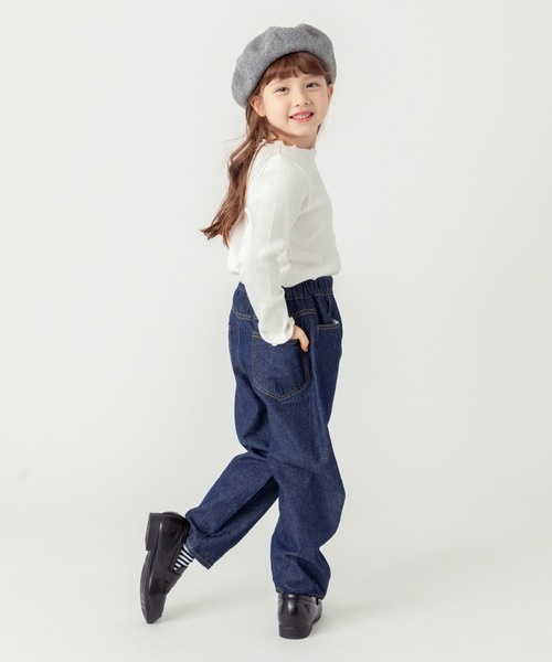 ever closet（エバークローゼット）の「クルーネック リブトップス（Tシャツ/カットソー・キッズ・ホワイト系その他/ブラック/ベージュ系その他5/ブラック系その他/グリーン系その他/ラベンダー/ミント/ピンク/ホワイト/ブラウン/イエロー系その他/ブルー系その他5/グレー・90cm/150cm/130cm/100cm/120cm/110cm/140cm/80ｃｍ/160cm）」の14枚目の写真