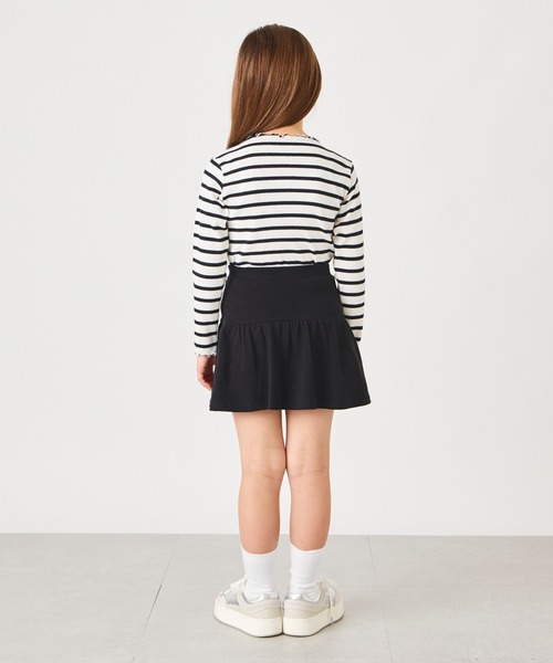 ever closet（エバークローゼット）の「クルーネック リブトップス（Tシャツ/カットソー・キッズ・ホワイト系その他/ブラック/ベージュ系その他5/ブラック系その他/グリーン系その他/ラベンダー/ミント/ピンク/ホワイト/ブラウン/イエロー系その他/ブルー系その他5/グレー・90cm/150cm/130cm/100cm/120cm/110cm/140cm/80ｃｍ/160cm）」の15枚目の写真