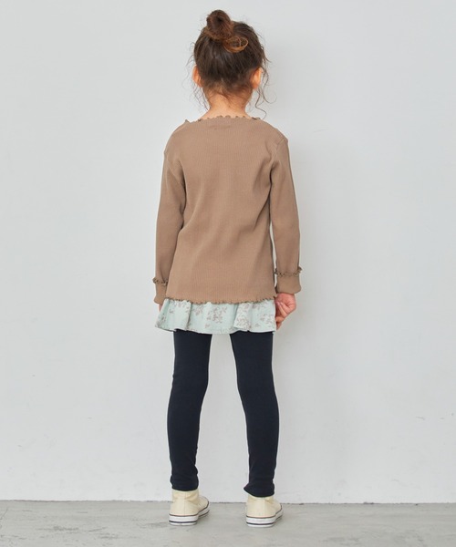 ever closet（エバークローゼット）の「クルーネック リブトップス（Tシャツ/カットソー・キッズ・ホワイト系その他/ブラック/ベージュ系その他5/ブラック系その他/グリーン系その他/ラベンダー/ミント/ピンク/ホワイト/ブラウン/イエロー系その他/ブルー系その他5/グレー・90cm/150cm/130cm/100cm/120cm/110cm/140cm/80ｃｍ/160cm）」の20枚目の写真