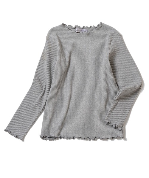 ever closet（エバークローゼット）の「クルーネック リブトップス（Tシャツ/カットソー・キッズ・ホワイト系その他/ブラック/ベージュ系その他5/ブラック系その他/グリーン系その他/ラベンダー/ミント/ピンク/ホワイト/ブラウン/イエロー系その他/ブルー系その他5/グレー・90cm/150cm/130cm/100cm/120cm/110cm/140cm/80ｃｍ/160cm）」の19枚目の写真