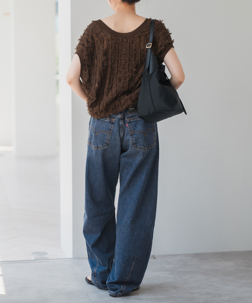 Spick & Span（スピックアンドスパン）の「《一部店舗+WEB限定》LEVI'S/リーバイス BAGGY DAD BARREL（デニムパンツ・レディース・エメラルドブルー/ブラック系その他・27/26/25）」の6枚目の写真