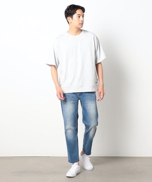 Grand PARK（グランドパーク）の「DISCUS(ディスカス）×GrandPARK（グランドパーク）別注USAコットンブレンドスウェットTシャツ（Tシャツ/カットソー・メンズ・ブラック/ネイビー/オートミール/オフホワイト・X-LARGE/LARGE/MEDIUM）」の21枚目の写真