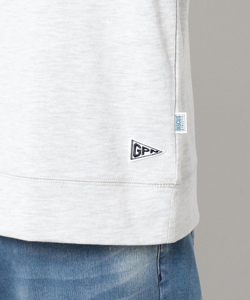 Grand PARK（グランドパーク）の「DISCUS(ディスカス）×GrandPARK（グランドパーク）別注USAコットンブレンドスウェットTシャツ（Tシャツ/カットソー・メンズ・ブラック/ネイビー/オートミール/オフホワイト・X-LARGE/LARGE/MEDIUM）」の9枚目の写真