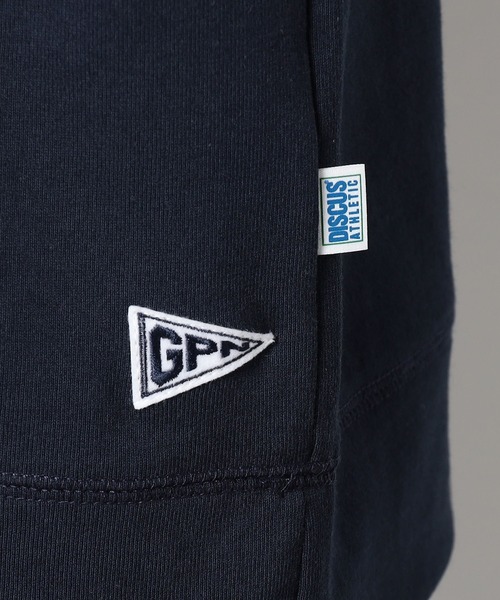 Grand PARK（グランドパーク）の「DISCUS(ディスカス）×GrandPARK（グランドパーク）別注USAコットンブレンドスウェットTシャツ（Tシャツ/カットソー・メンズ・ブラック/ネイビー/オートミール/オフホワイト・X-LARGE/LARGE/MEDIUM）」の11枚目の写真