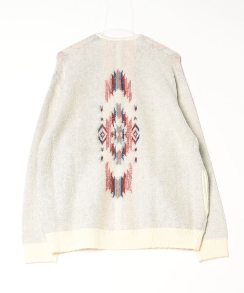 PENDLETON(ペンドルトン)の「PENDLETON/ペンドルトン シャギー Vネックカーディガン(カーディガン/ボレロ・メンズ・ベージュ/アイボリー/ブラック・MEDIUM/LARGE)」の6枚目の写真