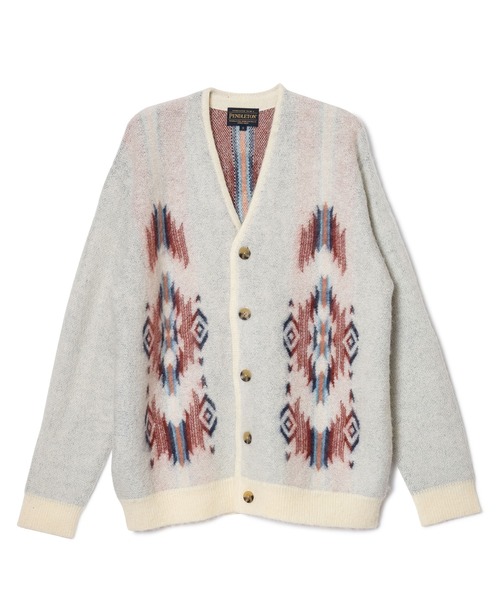 PENDLETON(ペンドルトン)の「PENDLETON/ペンドルトン シャギー Vネックカーディガン(カーディガン/ボレロ・メンズ・ベージュ/アイボリー/ブラック・MEDIUM/LARGE)」の10枚目の写真