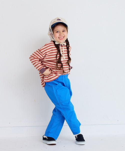 Life Support Products（ライフサポートプロダクツ）の「ツイルパッチポケットパンツ（その他パンツ・キッズ・チャコール/イエロー/ブラウン/グレー/ブルー/ライトピンク・80/90/95/100/110/120/130/140/150）」の18枚目の写真