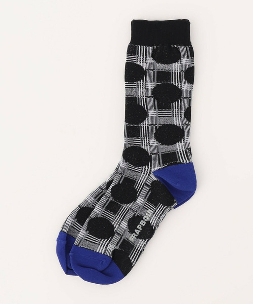 FRAPBOIS(フラボア)の「チェックオンドットソックス(ソックス/靴下・レディース・ブラック/パープル/レッド・FREE)」の13枚目の写真