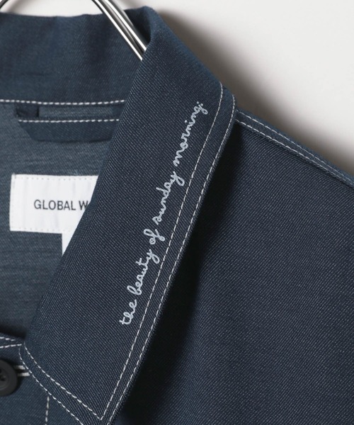 GLOBAL WORK（グローバルワーク）の「クリーンデニム/トラッカージャケット/CLEAN MODE/575819（デニムジャケット・メンズ・ネイビー系9/ネイビー系8・XL/L/M/S）」の7枚目の写真