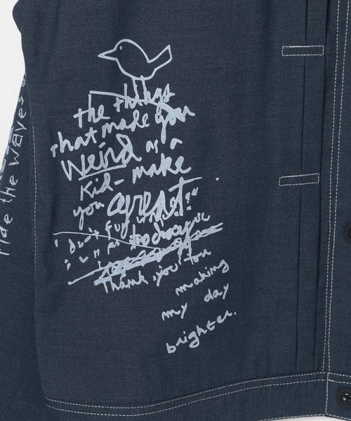 GLOBAL WORK（グローバルワーク）の「クリーンデニム/トラッカージャケット/CLEAN MODE/575819（デニムジャケット・メンズ・ネイビー系9/ネイビー系8・XL/L/M/S）」の10枚目の写真