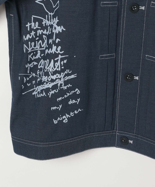 GLOBAL WORK（グローバルワーク）の「クリーンデニム/トラッカージャケット/CLEAN MODE/575819（デニムジャケット・メンズ・ネイビー系9/ネイビー系8・XL/L/M/S）」の13枚目の写真