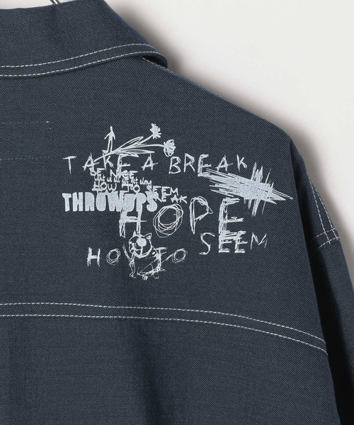 GLOBAL WORK（グローバルワーク）の「クリーンデニム/トラッカージャケット/CLEAN MODE/575819（デニムジャケット・メンズ・ネイビー系9/ネイビー系8・XL/L/M/S）」の16枚目の写真