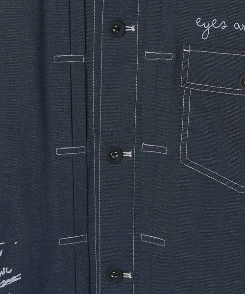 GLOBAL WORK（グローバルワーク）の「クリーンデニム/トラッカージャケット/CLEAN MODE/575819（デニムジャケット・メンズ・ネイビー系9/ネイビー系8・XL/L/M/S）」の19枚目の写真